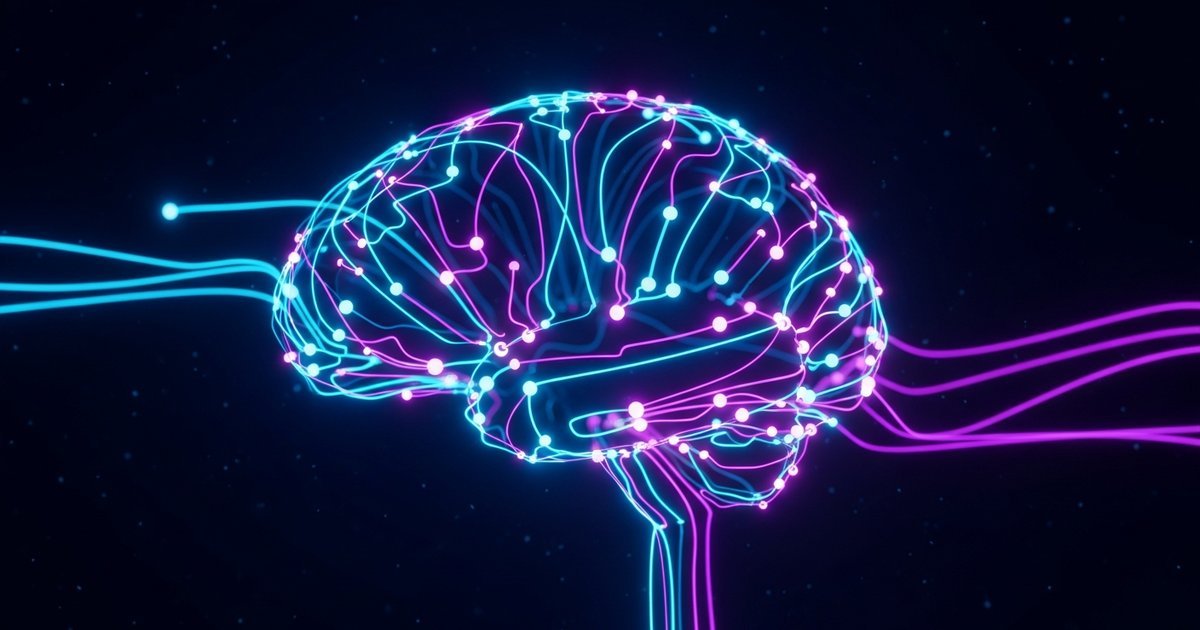 Advanced neural network architecture with semantic pathways glowing in emerald green and cyan